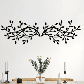 CIFbuy Modern Minimalist iron Leaf Wall Art Set for Living Room Bedroom Office (TikTok, temu pick-up service)
