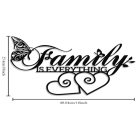 CIFbuy Family Is Everything Metal Sign Minimalist Wall Art For Living Room Bedroom Decor TikTok temu pick up service