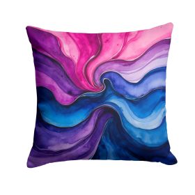 Bisexual Pride Throw Pillow Machine Washable, Indoor Outdoor Decorative Pillow for Couch, Bed or Patio, 14Hx14W